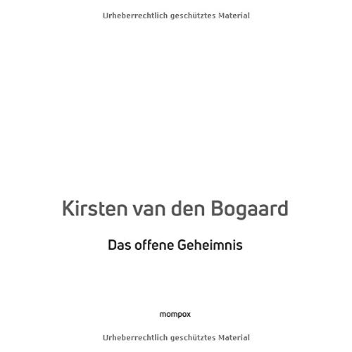 Kirsten van den Bogaard: Das offene Geheimnis