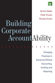 Building Corporate Accountability: Emerging Practice in Social and Ethical Accounting and Auditing: The Emerging Practice of Social & Ethical Accounting, Auditing & Reporting