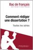 Comment rédiger une dissertation? (Fiche de cours): Méthodologie lycée - Réussir le bac de français
