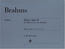 Walzer op. 39, Klavier zu vier Händen