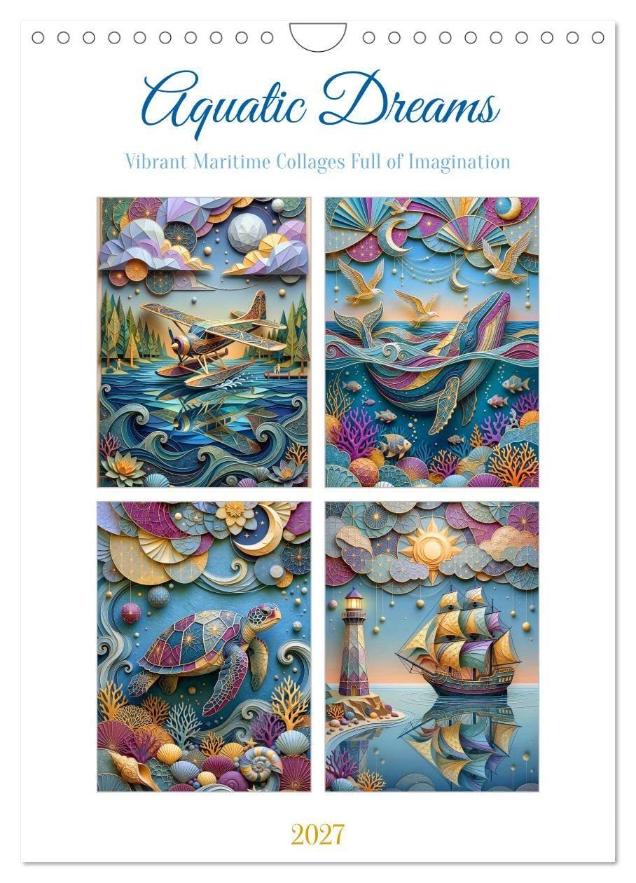 Aquatic Dreams (Wall Calendar 2027 DIN A4 portrait), CALVENDO 12 Month Wall Calendar: Colorful aquatic worlds brimming with imagination, life, and maritime magic. (CALVENDO Science)