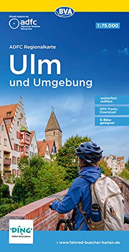 ADFC-Regionalkarte Ulm und Umgebung, 1:75.000, reiß- und wetterfest, GPS-Tracks Download (ADFC-Regionalkarte 1:75000)