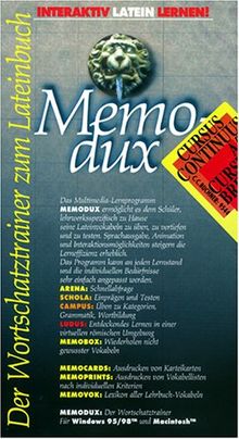 Memodux. Cursus Continuus A/ B. Cursus Brevis. CD- ROM für Windows 95/98/ MacOS ab 7.6.