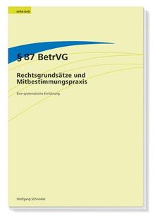 § 87 BetrVG - Rechtsgrundsätze und Mitbestimmungspraxis: Eine systematische Einführung