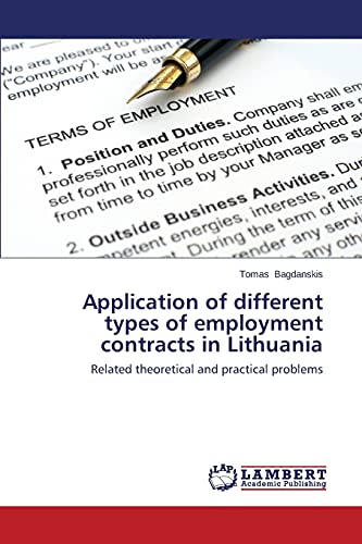 Application of different types of employment contracts in Lithuania: Related theoretical and practical problems