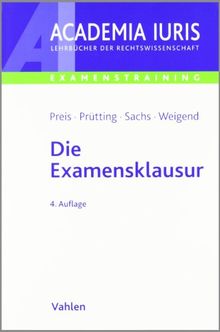 Die Examensklausur: Originalfälle, Musterlösungen, Hinweise