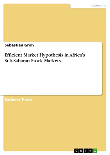 Efficient Market Hypothesis in Africa¿s Sub-Saharan Stock Markets