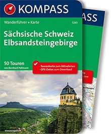 Sächsische Schweiz - Elbsandsteingebirge: Wanderführer mit Extra Tourenkarte zum Mitnehmen. (KOMPASS-Wanderführer)