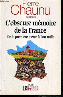 L'Obscure mémoire de la France : de la première pierre à l'an mille