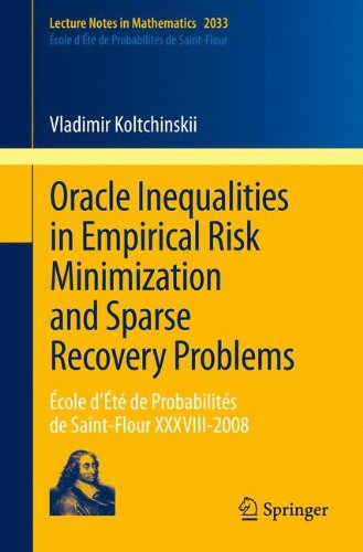 Oracle Inequalities in Empirical Risk Minimization and Sparse Recovery Problems: École d’Été de Probabilités de Saint-Flour XXXVIII-2008 (Lecture Notes in Mathematics, Band 2033)