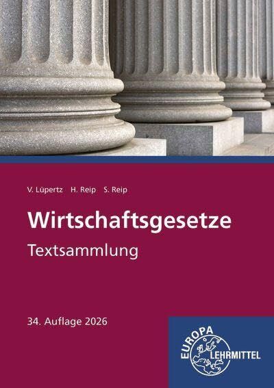 Lüpertz, Viktor: Wirtschaftsgesetze Textsammlung