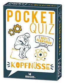 Moses. Pocket Quiz Kopfnüsse | 50 Rätsel-Fragen und Knobeleien für Klein und Groß | Für Kinder ab 12 Jahren und Erwachsene