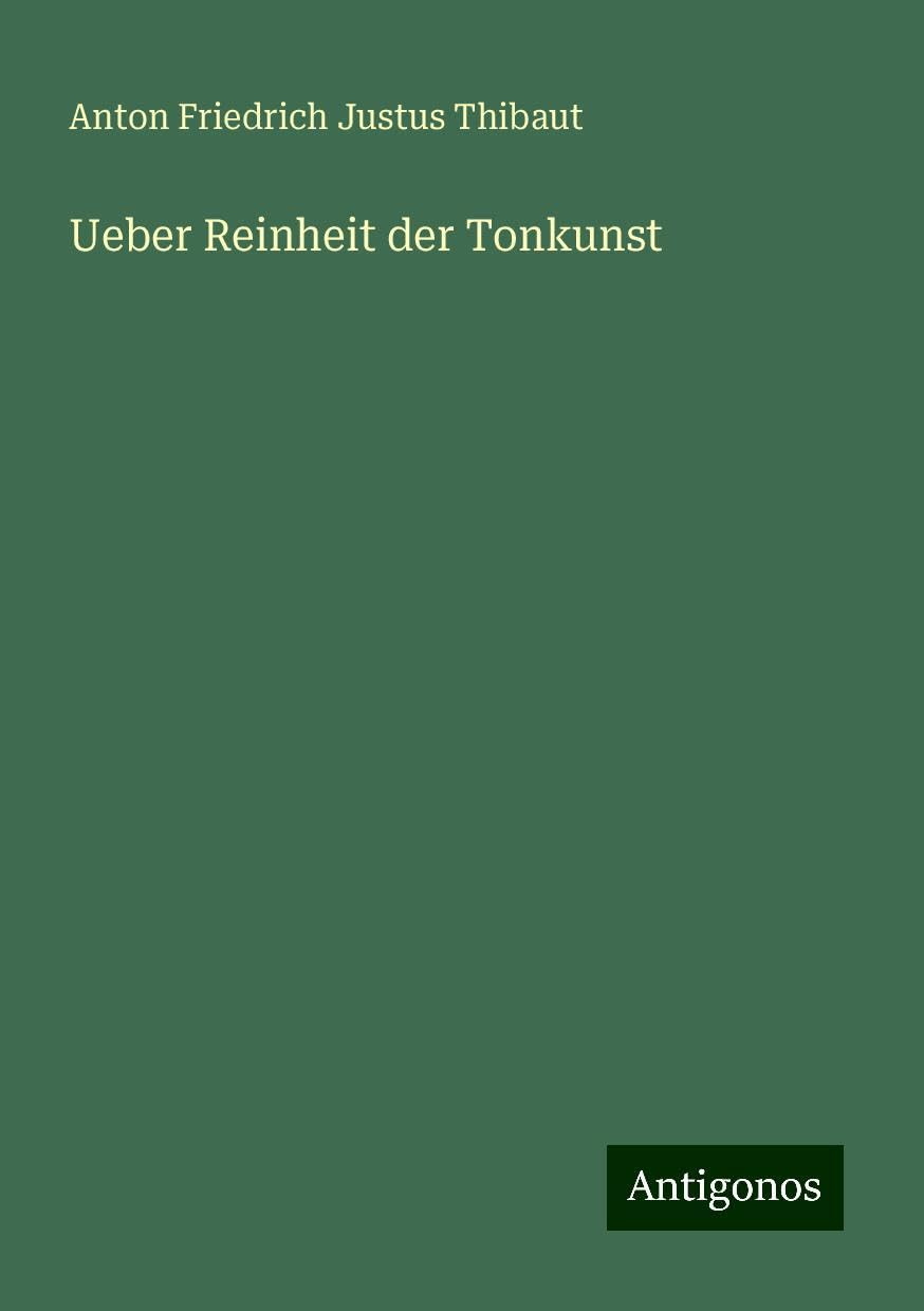 Ueber Reinheit der Tonkunst