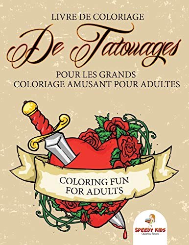 Livre de coloriage de tatouages pour les grands - Coloriage amusant pour adultes