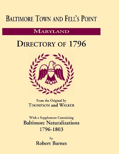 Baltimore and Fells Point Directory of 1796