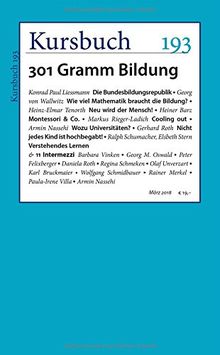 Kursbuch 193: 301 Gramm Bildung