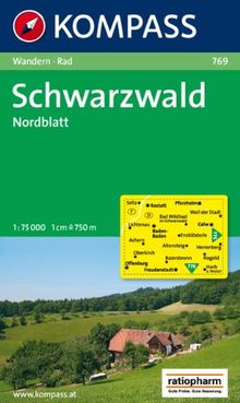 Schwarzwald, Nordblatt: Wander- und Radtourenkarte. Mit Touristischen Hinweisen.1: 75.000 | Buch | Zustand gut