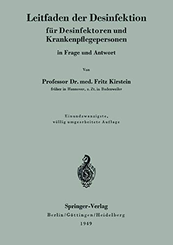 Leitfaden der Desinfektion