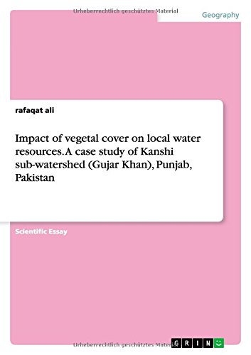 Impact of vegetal cover on local water resources. A case study of Kanshi sub-watershed (Gujar Khan), Punjab, Pakistan