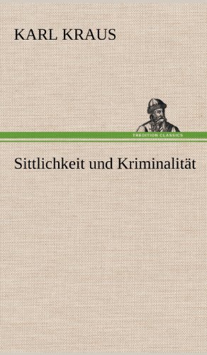 Sittlichkeit und Kriminalität