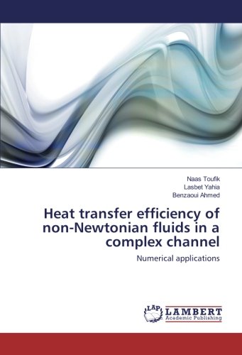 Heat transfer efficiency of non-Newtonian fluids in a complex channel: Numerical applications