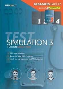 MEDINAUT: MedAT 2020 - Testsimulation 3 für den MedAT 2020 - Erstellt von top-platzierten Absolventen, 100% neue Aufgaben, sehr testnah / Band 3 Simulationspaket 2020 (MEDINAUT TESTSIMULATION, Band 3)