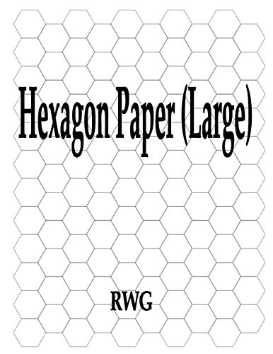 Rwg Hexagon Paper (Large), 150 Pages 8.5 X 11