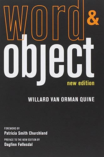 Quine Willard van Orman Word And Object (Mit Press)