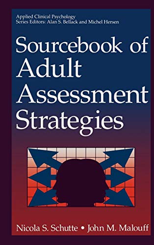 Sourcebook of Adult Assessment Strategies (Nato Science Series B:)