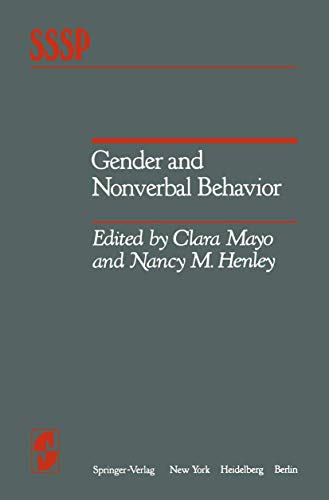 Gender and Nonverbal Behavior (Springer Series in Social Psychology)