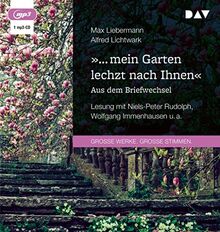 »… mein Garten lechzt nach Ihnen«. Aus dem Briefwechsel: Lesung mit Niels-Peter Rudolph, Wolfgang Immenhausen u.a. (1 mp3-CD)