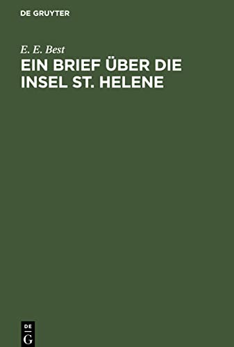 Ein Brief über die Insel St. Helene