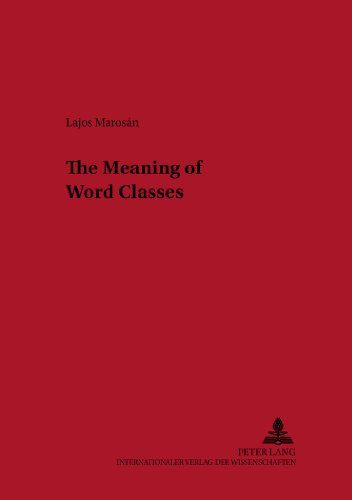 The Meaning of Word Classes (Metalinguistica)
