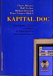 KAPITAL.DOC - Das Kapital (Bd. 1) von Marx in Schaubildern mit Kommentaren (mit CD-ROM)