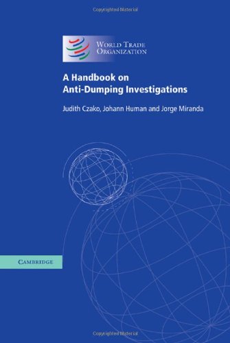 A Handbook on Anti-Dumping Investigations