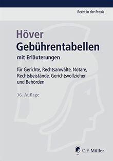 Gebührentabellen: mit Erläuterungen. Für Gerichte, Rechtsanwälte, Notare, Rechtsbeistände, Gerichtsvollzieher und Behörden (Recht in der Praxis)