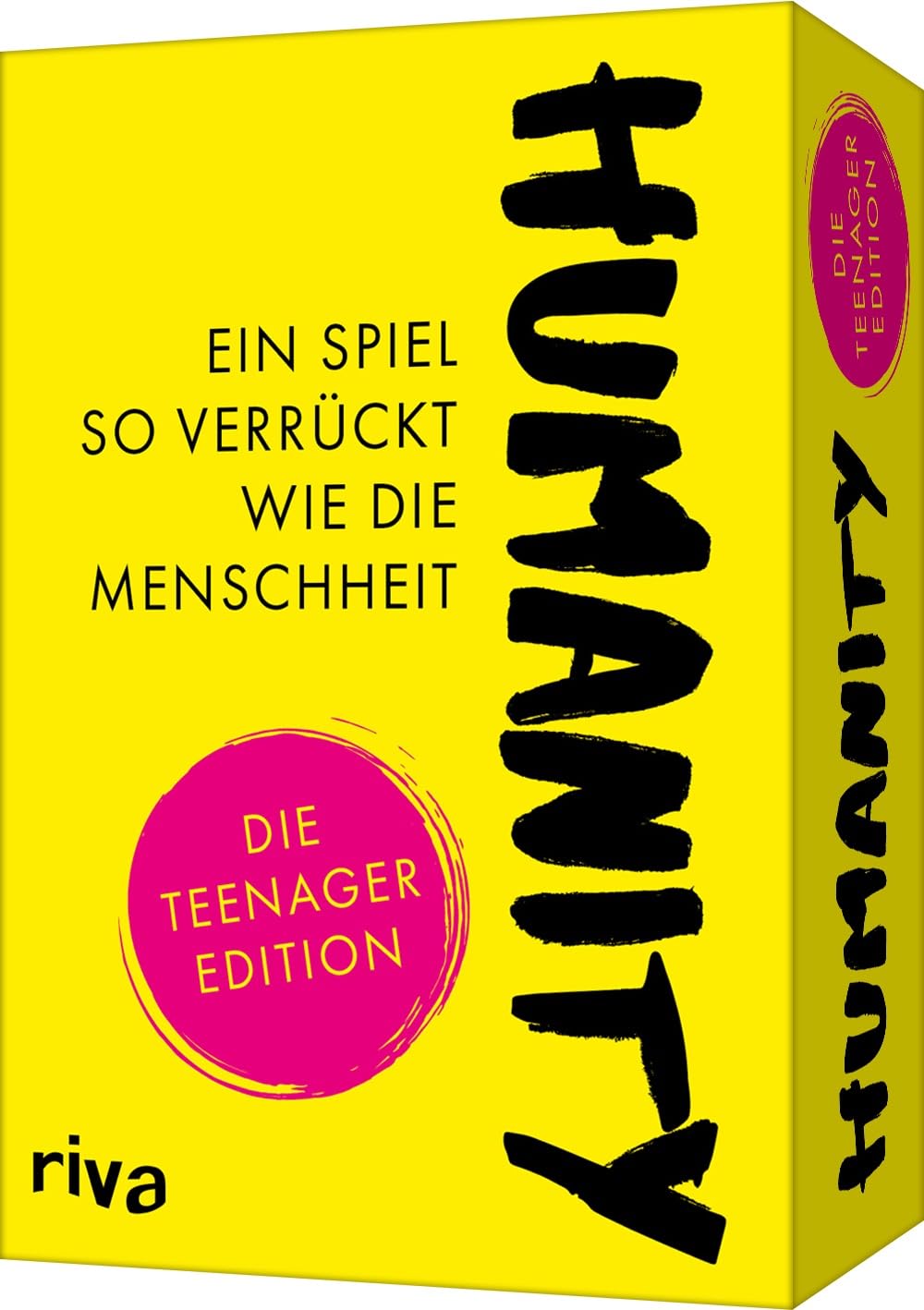 Humanity – Ein Spiel so verrückt wie die Menschheit: Die Teenager-Edition: Kartenspiel für Teenies mit schwarzem Humor. Witziges Geschenk zu Geburtstag, Weihnachten, Schulabschluss.