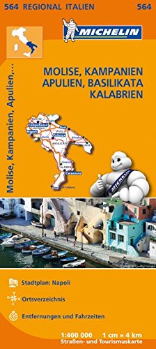 Molise, Kampanien, Apulien (Regionalkarten)