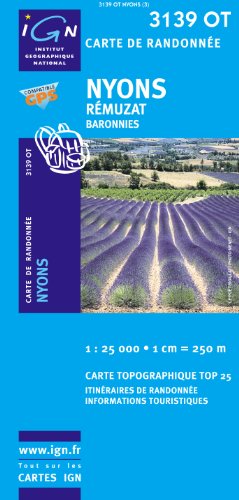 Nyons Rémuzat 1 : 25 000: Baronnies: IGN.3139OT
