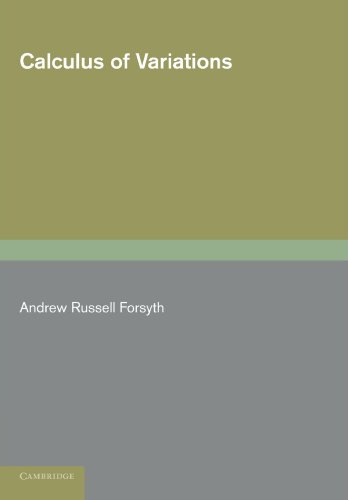 Forsyth, Andrew Russell Calculus Of Variations