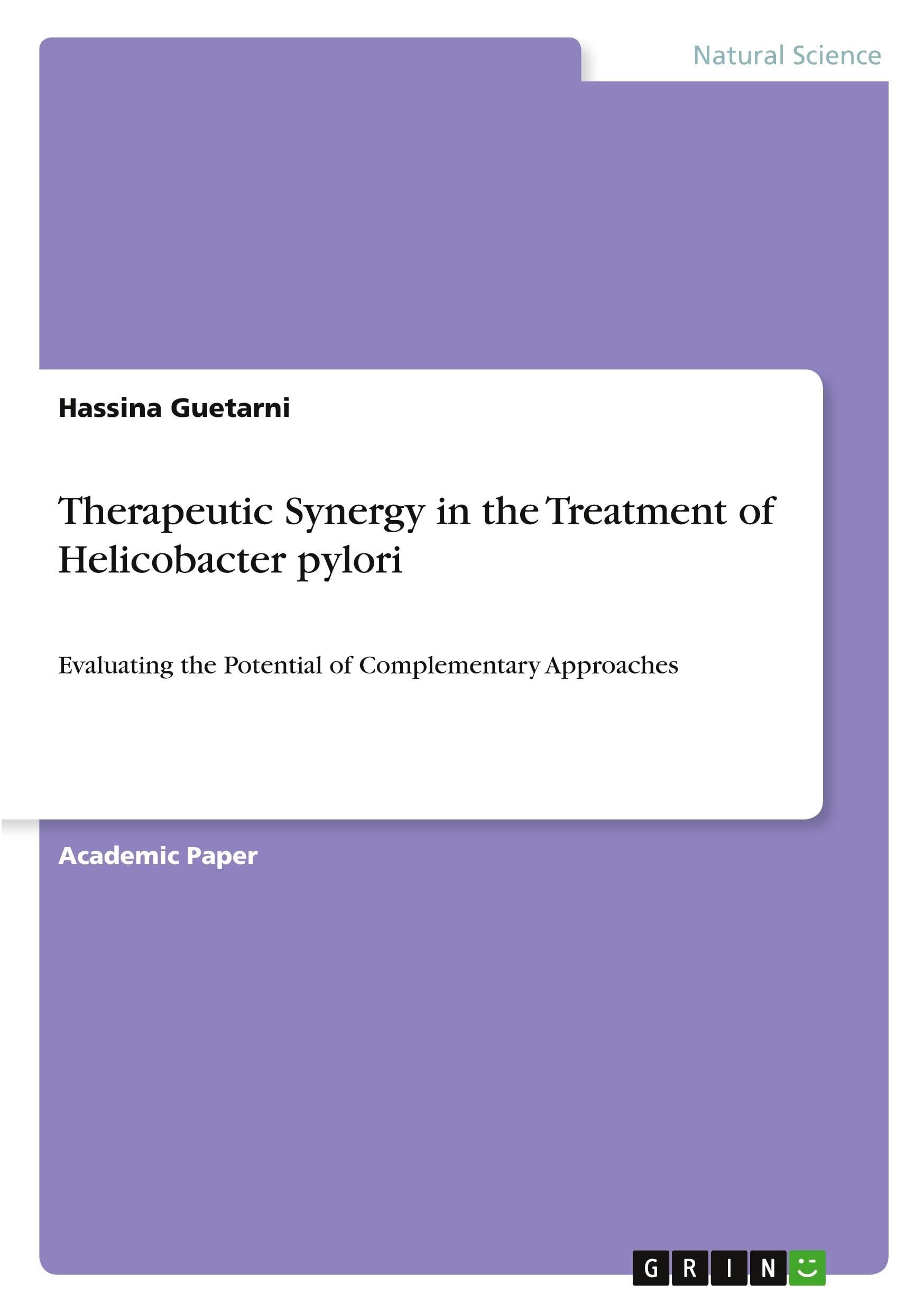 Therapeutic Synergy in the Treatment of Helicobacter pylori