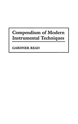 Compendium of Modern Instrumental Techniques
