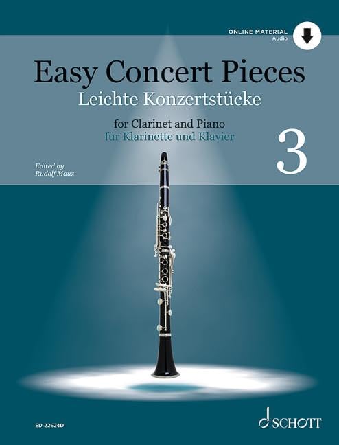 Leichte Konzertstücke: 14 Stücke aus 4 Jahrhunderten. Band 3. Klarinette und Klavier. (Easy Concert Pieces, Band 3)
