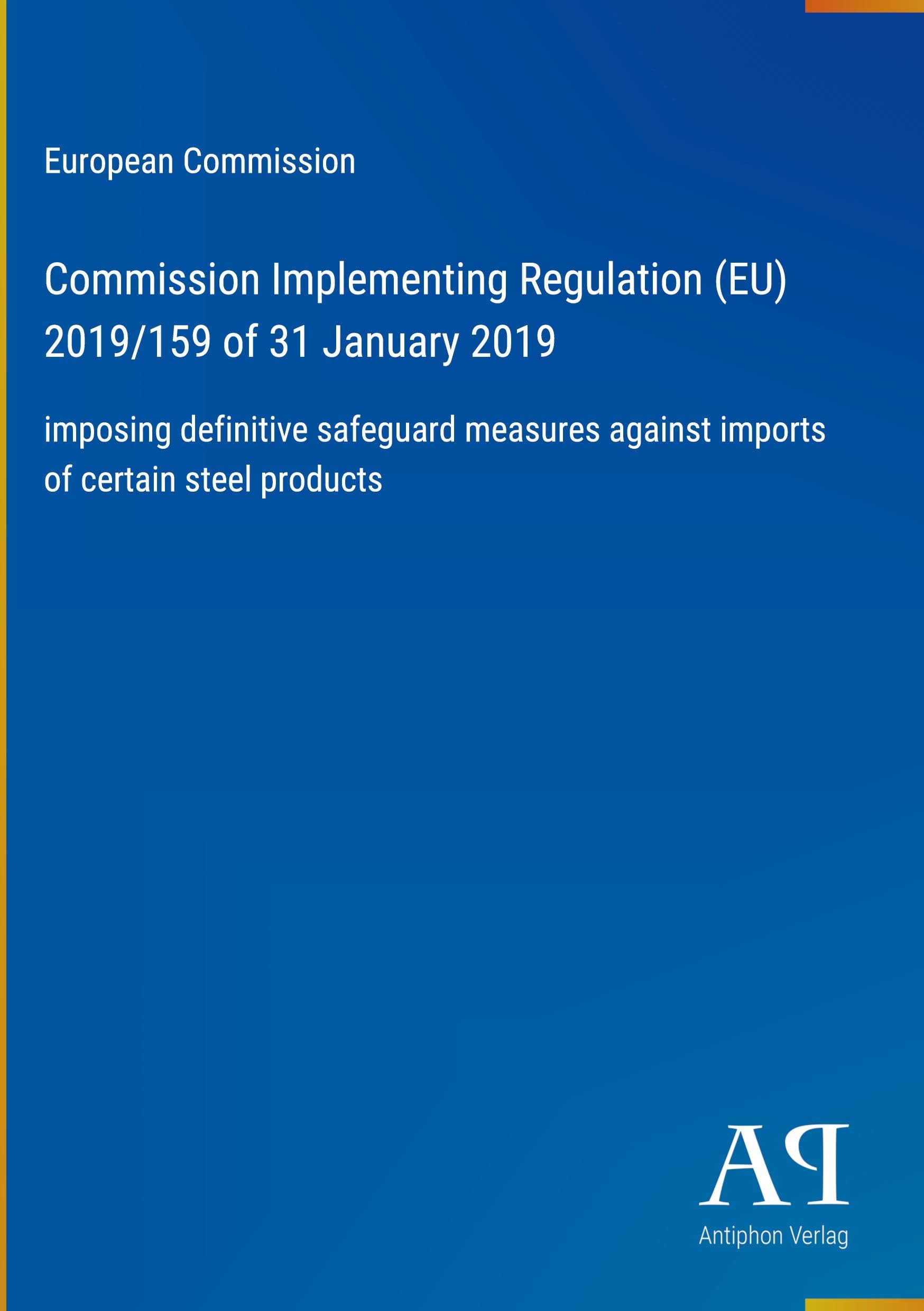 Commission Implementing Regulation (EU) 2019/159 of 31 January 2019
