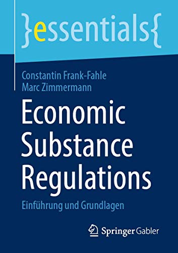 Essentials   Economic Substance Regulations - Constantin Frank-Fahle Marc Zimmermann Kartoniert (TB)