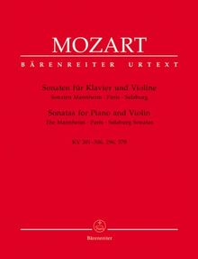 Sonaten für Klavier und Violine -Sonaten Mannheim - Paris - Salzburg-