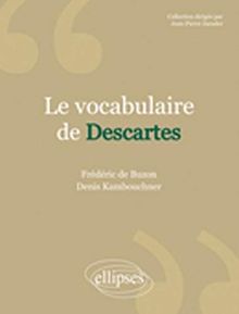 Le vocabulaire de Descartes