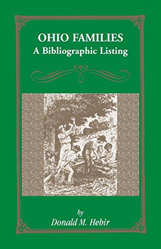 Ohio Families: A Bibliographic Listing of Books About Ohio Families