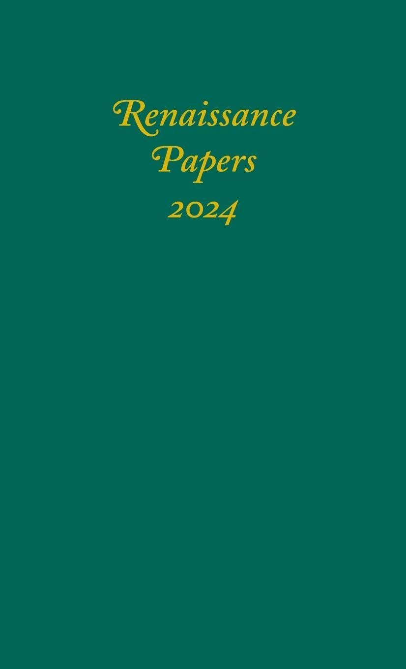 Renaissance Papers 2024 (Issn)
