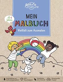 Mein Malbuch: Vielfalt zum Ausmalen • Für alle Kinder ab 4 Jahren: pen2nature: 100% Recyclingpapier • klimaneutrale Produktion • unterstützt Aufforstungsprojekte (pen2nature kids)